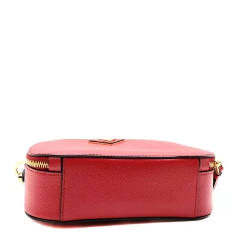 Prada Saffiano Lux Odette Crossbody Fuoco -FINAL SALE NO RETURNS