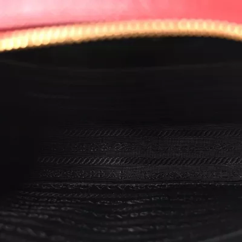 Prada Saffiano Lux Odette Crossbody Fuoco -FINAL SALE NO RETURNS