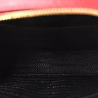 Prada Saffiano Lux Odette Crossbody Fuoco -FINAL SALE NO RETURNS
