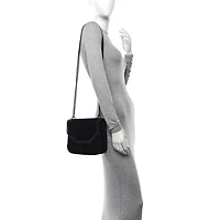 Stella McCartney Velvet Effect Medium Falabella Box Shoulder Bag Black -FINAL SALE NO RETURNS