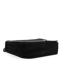 Stella McCartney Velvet Effect Medium Falabella Box Shoulder Bag Black -FINAL SALE NO RETURNS