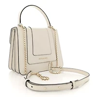 Bvlgari Calfskin Serpenti Forever Top Handle White -FINAL SALE NO RETURNS