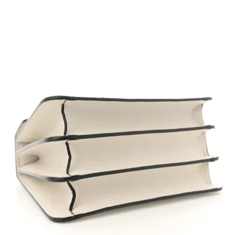 Bvlgari Calfskin Serpenti Forever Top Handle White -FINAL SALE NO RETURNS