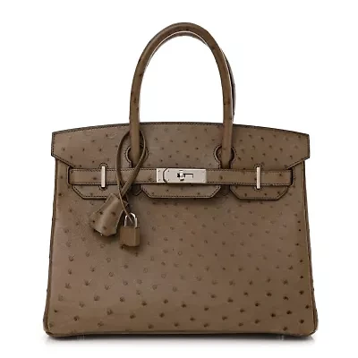 Hermes Ostrich Birkin 30 Bougainvillea -FINAL SALE NO RETURNS