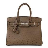 Hermes Ostrich Birkin 30 Bougainvillea -FINAL SALE NO RETURNS