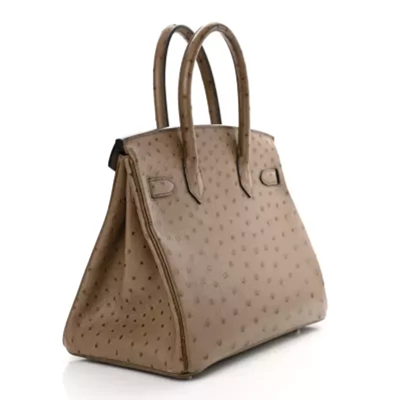 Hermes Ostrich Birkin 30 Bougainvillea -FINAL SALE NO RETURNS