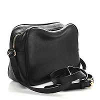 Gucci Pebbled Calfskin Small Soho Disco Bag Camelia -FINAL SALE NO RETURNS