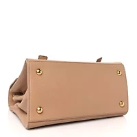 Saint Laurent Calfskin Canvas Small Muse Two Beige -FINAL SALE NO RETURNS