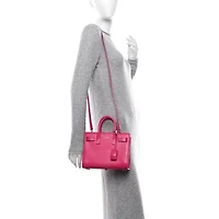 Saint Laurent Calfskin Nano Sac De Jour Bubblegum -FINAL SALE NO RETURNS