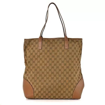 Gucci Tote Bag GG Canvas Brown -FINAL SALE NO RETURNS
