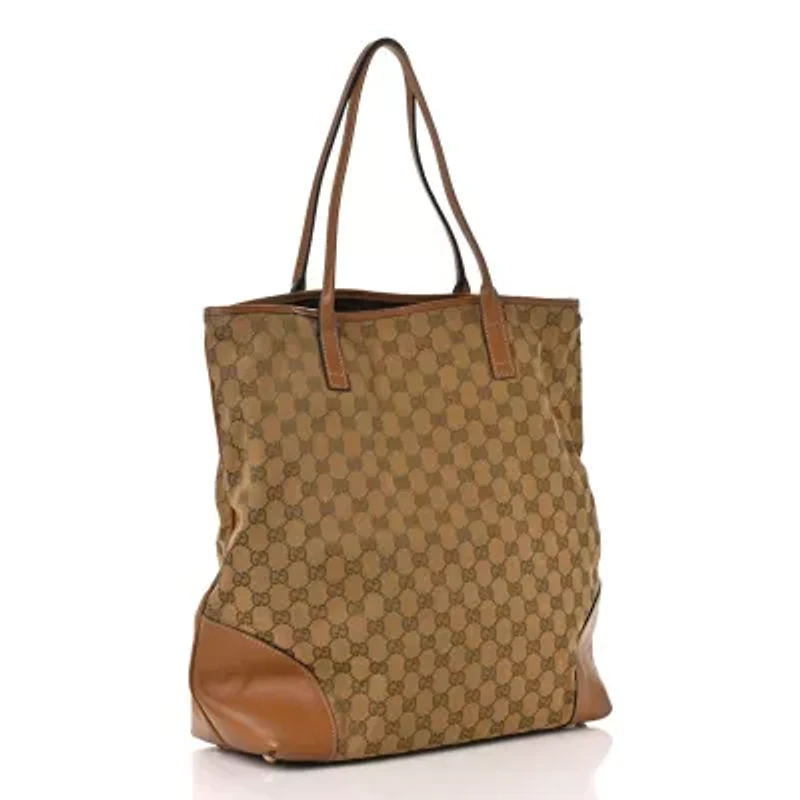 Gucci Tote Bag GG Canvas Brown -FINAL SALE NO RETURNS