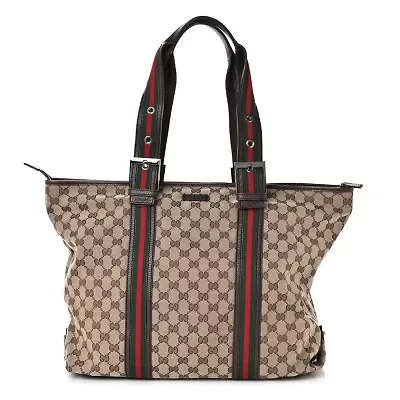 Gucci Tote Bag GG Canvas Beige -FINAL SALE NO RETURNS