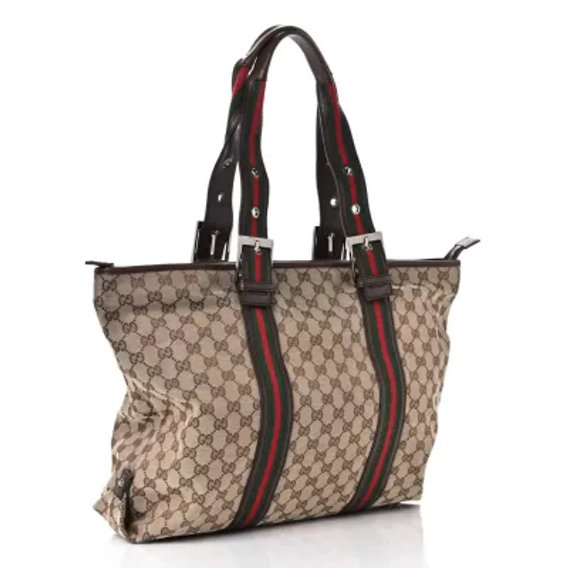 Gucci Tote Bag GG Canvas Beige -FINAL SALE NO RETURNS