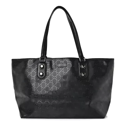 Gucci Tote Bag GG Imprime Black Tote Bag -FINAL SALE NO RETURNS