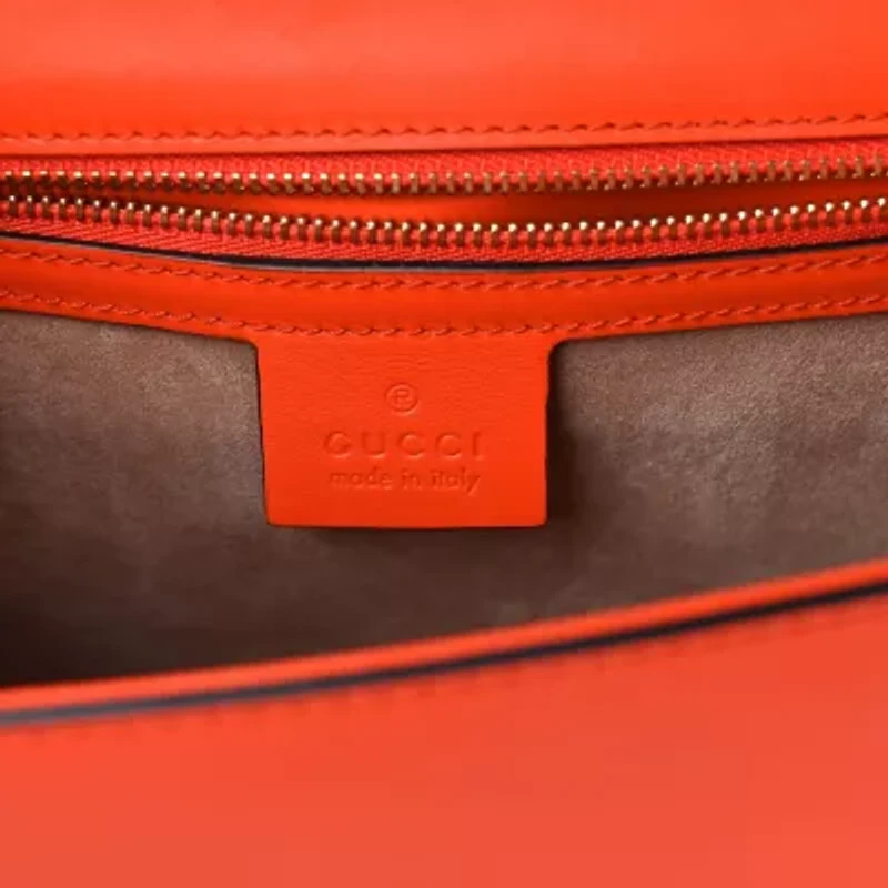 Gucci Calfskin Small Sylvie Shoulder Bag Black -FINAL SALE NO RETURNS