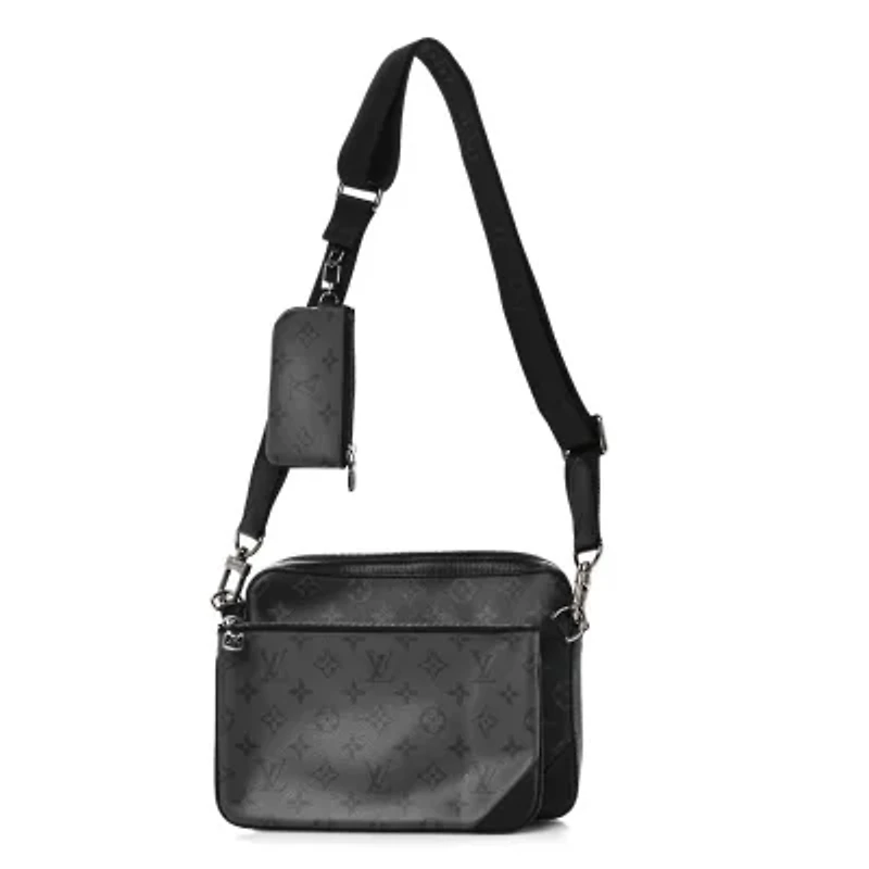 Louis Vuitton Trio Messenger Monogram Monogram Eclipse Black Shoulder Bag -FINAL SALE NO RETURNS