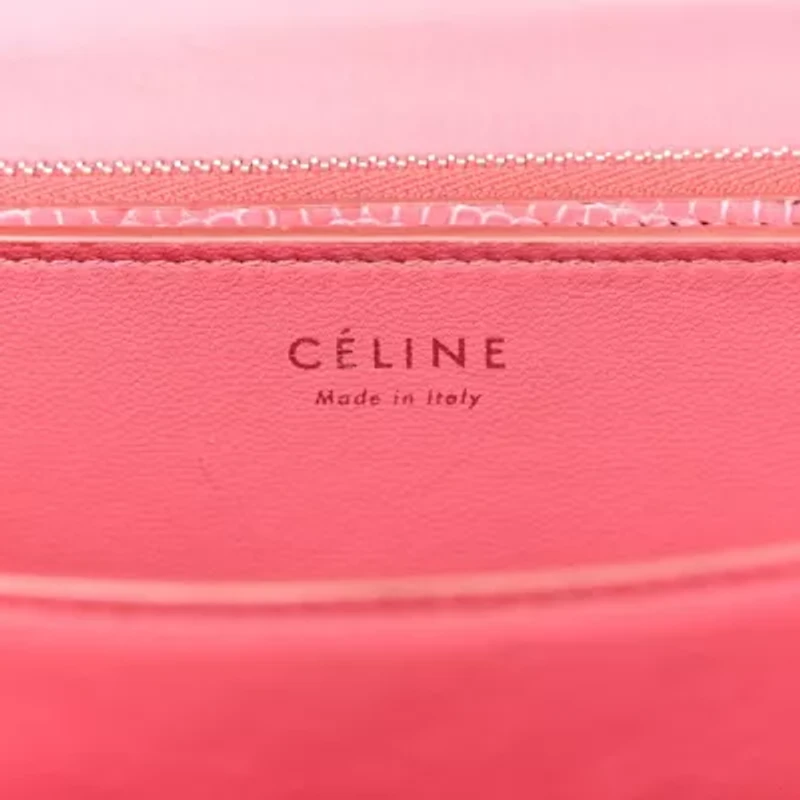 Celine Lizard Medium Classic Box Flap Bag Pink Grey -FINAL SALE NO RETURNS