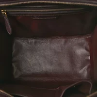 Celine Snakeskin Calfskin Mini Luggage Red -FINAL SALE NO RETURNS