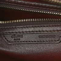 Celine Snakeskin Calfskin Mini Luggage Red -FINAL SALE NO RETURNS
