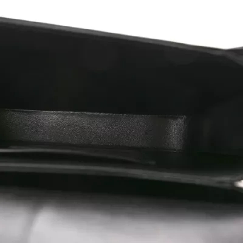 Saint Laurent Box Calfskin Monogram Medium Solferino Satchel Black -FINAL SALE NO RETURNS