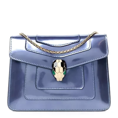 Bvlgari Calfskin Serpenti Forever Crossbody Flamingo Quartz -FINAL SALE NO RETURNS