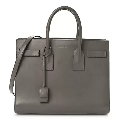 Saint Laurent Smooth Calfskin Small Sac De Jour Grey -FINAL SALE NO RETURNS