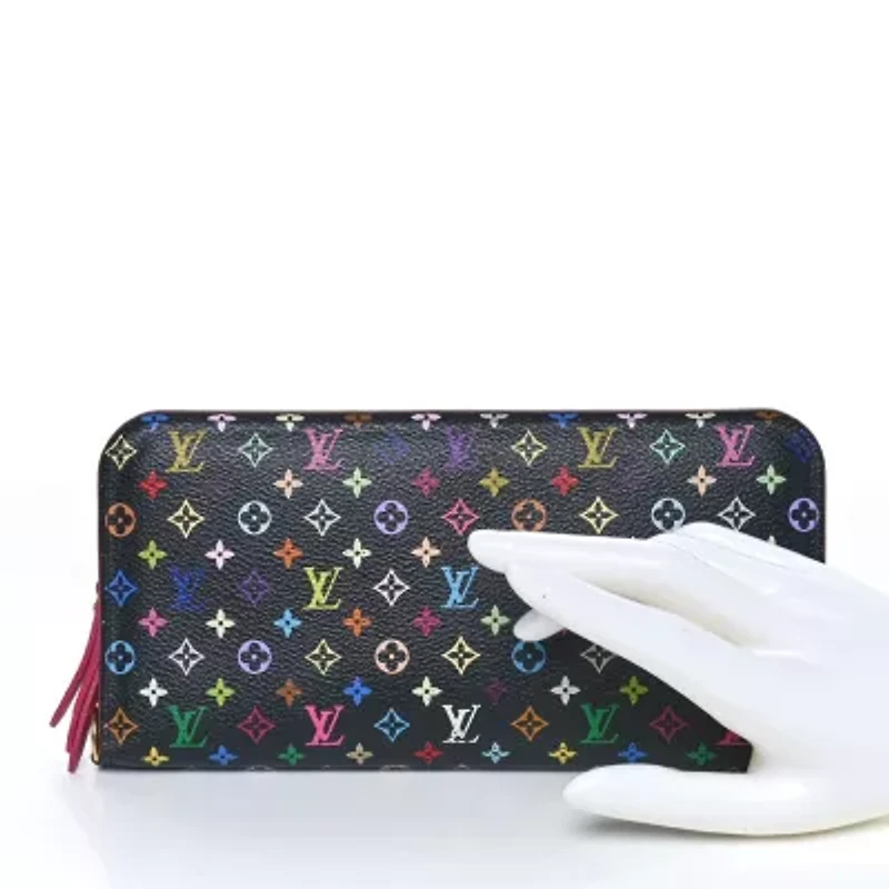 Louis Vuitton Monogram Multicolor Insolite Wallet Black Violet -FINAL SALE NO RETURNS