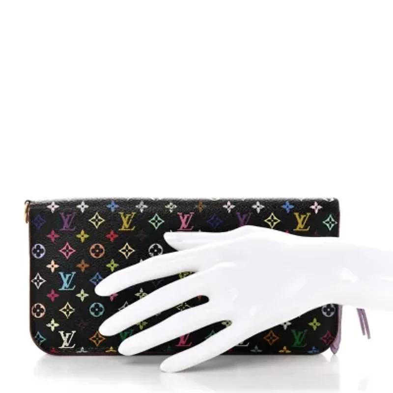 Louis Vuitton Monogram Multicolor Insolite Wallet Black Violet -FINAL SALE NO RETURNS