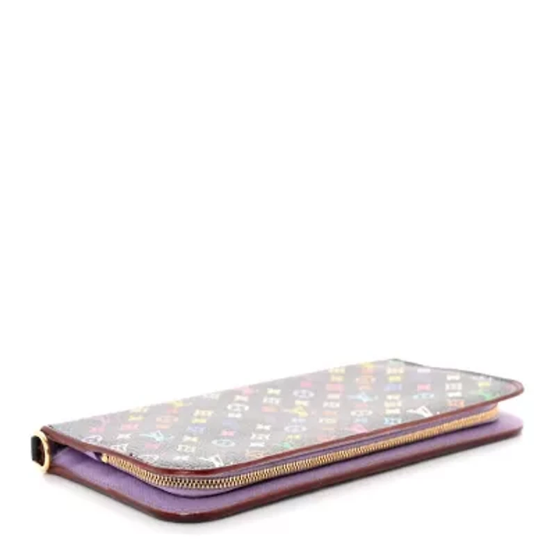 Louis Vuitton Monogram Multicolor Insolite Wallet Black Violet -FINAL SALE NO RETURNS