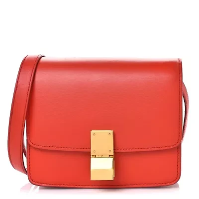 Celine Box Calfskin Small Classic Box Flap Bag Amazone -FINAL SALE NO RETURNS