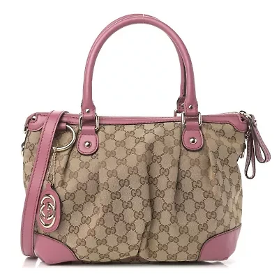 Gucci Sukey Tote Bag GG Canvas -FINAL SALE NO RETURNS