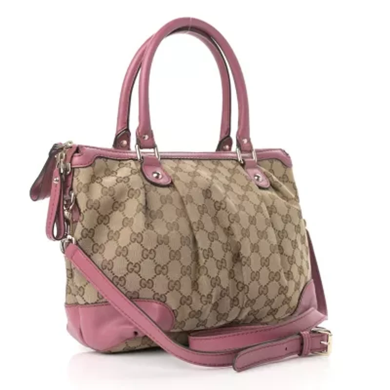 Gucci Sukey Tote Bag GG Canvas -FINAL SALE NO RETURNS