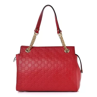 Gucci Guccissima Signature Medium Shoulder Tote Bag Black -FINAL SALE NO RETURNS