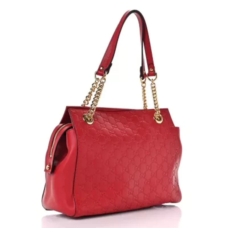 Gucci Guccissima Signature Medium Shoulder Tote Bag Black -FINAL SALE NO RETURNS