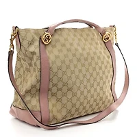 Gucci Twins Two-Way Tote Bag GG Canvas -FINAL SALE NO RETURNS