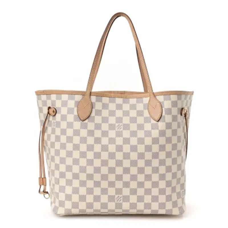 Louis Vuitton Neverfull with Pouch PM Damier Azur -FINAL SALE NO RETURNS