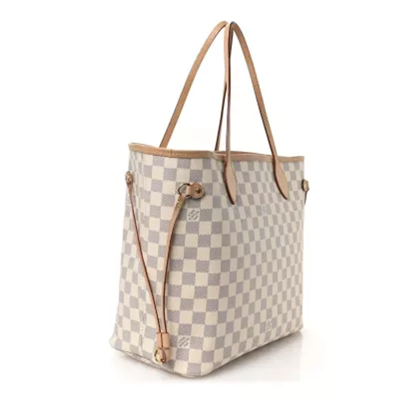 Louis Vuitton Neverfull with Pouch PM Damier Azur -FINAL SALE NO RETURNS