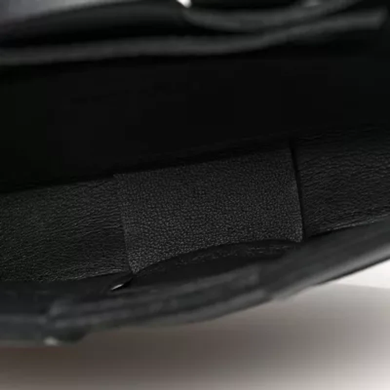 Bottega Veneta Lambskin Maxi Intrecciato Extra Mini Cassette Crossbody Bag Black -FINAL SALE NO RETURNS