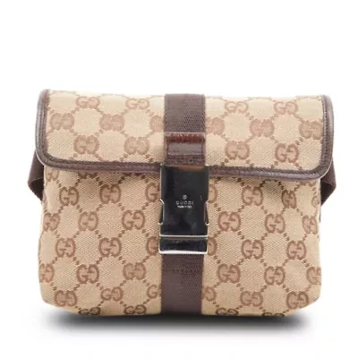 Gucci Waist Bag GG Canvas -FINAL SALE NO RETURNS