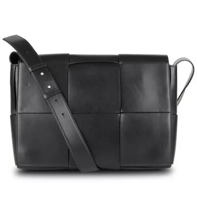 Bottega Veneta Cassette Crossbody Bag Maxi Intrecciato -FINAL SALE NO RETURNS