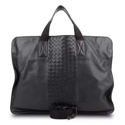 Bottega Veneta Two-Way Business Bag Intrecciato -FINAL SALE NO RETURNS