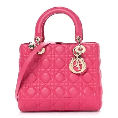 Dior Lady Dior GHW Medium Cannage -FINAL SALE NO RETURNS