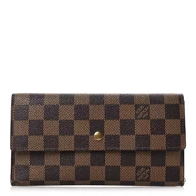 Louis Vuitton Damier Ebene Porte Tresor International Wallet -FINAL SALE NO RETURNS