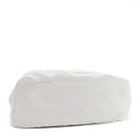 Prada Terry Cloth Tote Bag White Black -FINAL SALE NO RETURNS