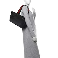 Gucci GG Monogram Medium Web Handle Bucket Tote Black -FINAL SALE NO RETURNS