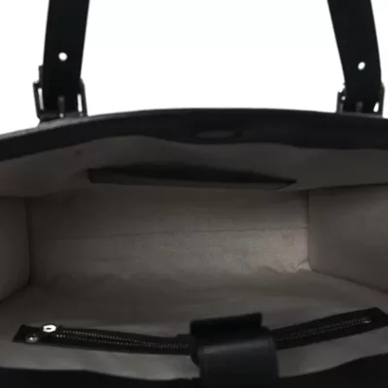 Gucci Calfskin GG Tennis Embossed Medium Tote Bag Black -FINAL SALE NO RETURNS