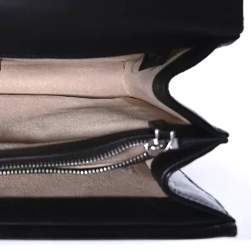 Gucci Velvet GG Monogram Small Dionysus Shoulder Bag Black -FINAL SALE NO RETURNS