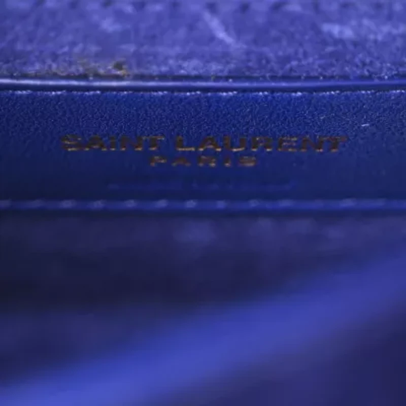 Saint Laurent Patent Small Monogram Sunset Royal Blue -FINAL SALE NO RETURNS