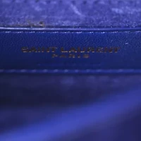 Saint Laurent Patent Small Monogram Sunset Royal Blue -FINAL SALE NO RETURNS