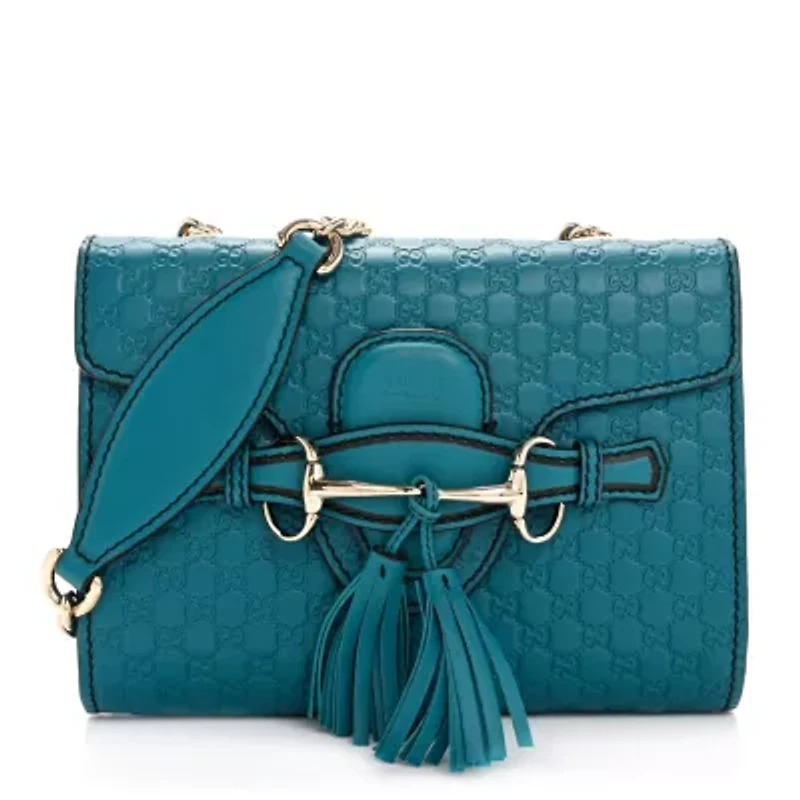 Gucci Microguccissima Mini Emily Shoulder Bag Deep Cobalt -FINAL SALE NO RETURNS